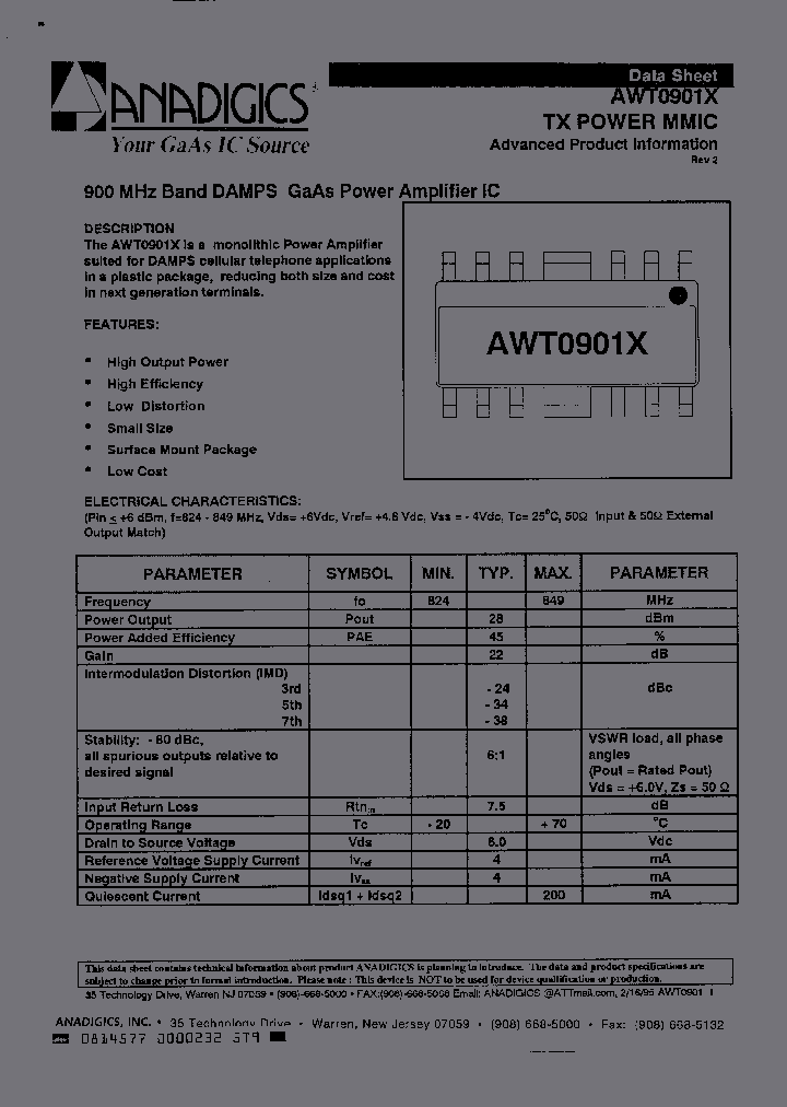 AWT0901S3C_2678535.PDF Datasheet