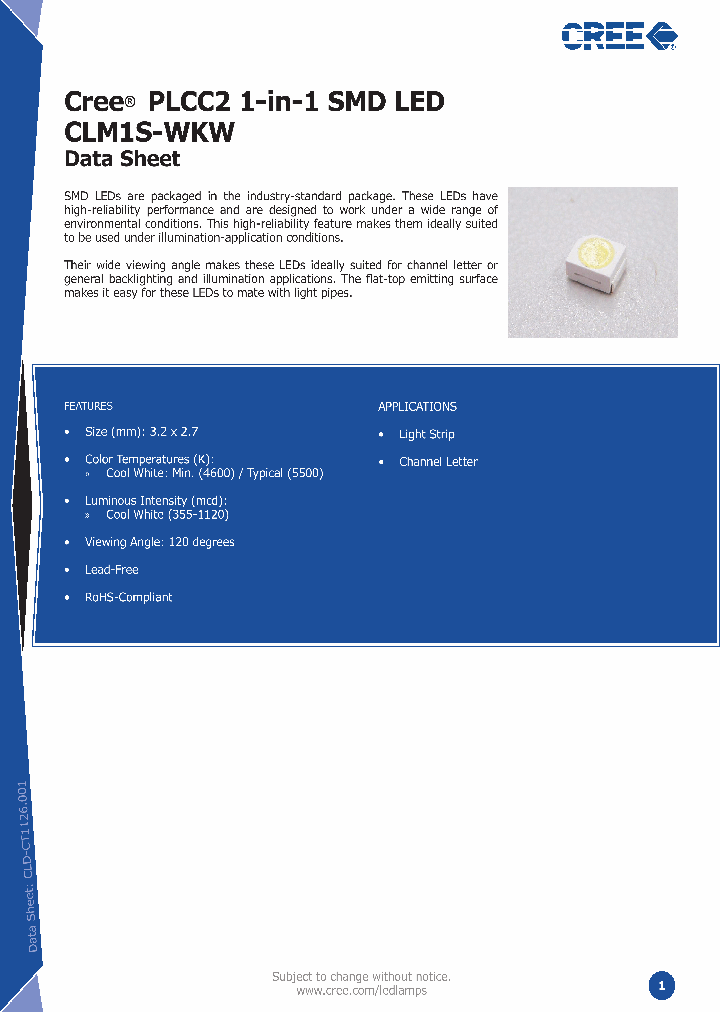 CLM1S-WKW_2679095.PDF Datasheet