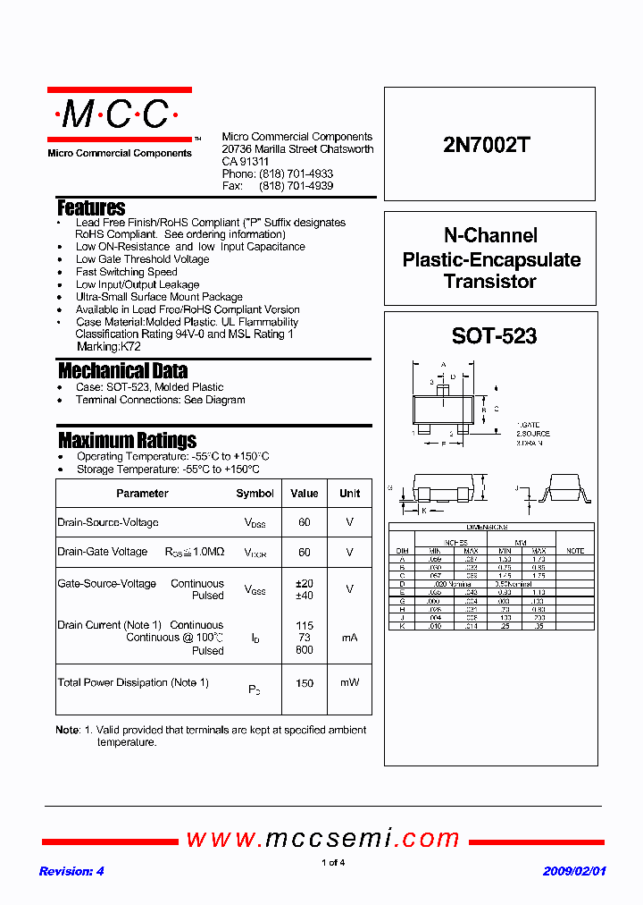 2N7002T_2679201.PDF Datasheet