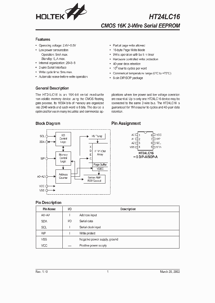 HT24LC16-8DIP-A_2682464.PDF Datasheet