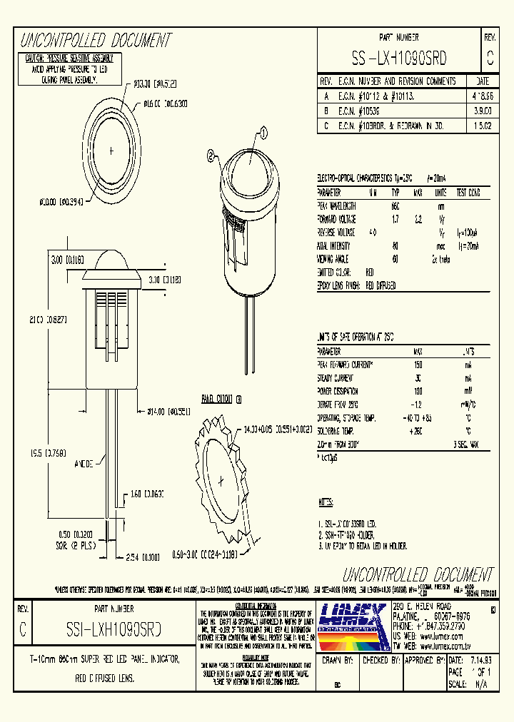SSI-LXH1090SRD_2684622.PDF Datasheet