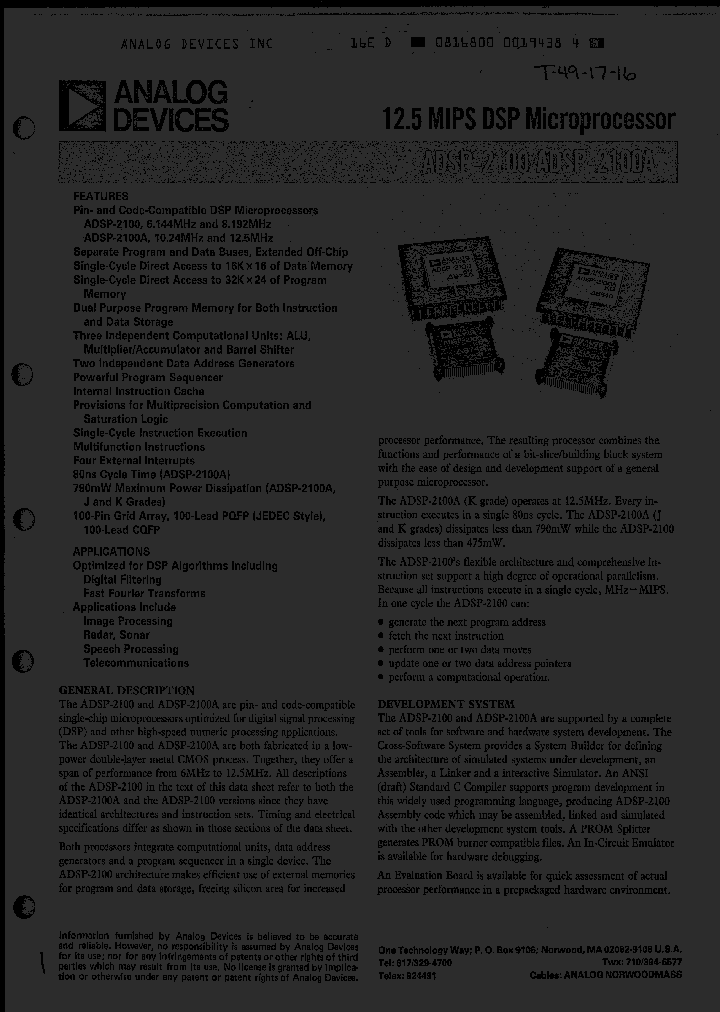 ADSP-2100AUZ_2686304.PDF Datasheet