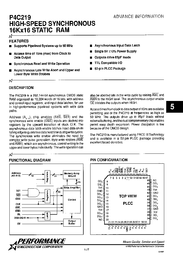 P4C219-15PP52C_2685766.PDF Datasheet