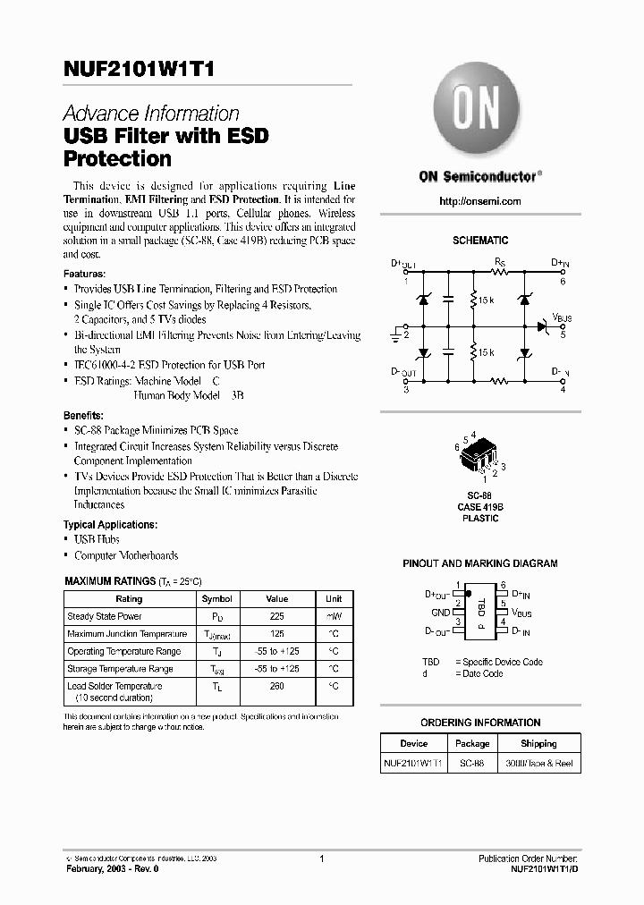 NUF2101W1T1-D_2687639.PDF Datasheet