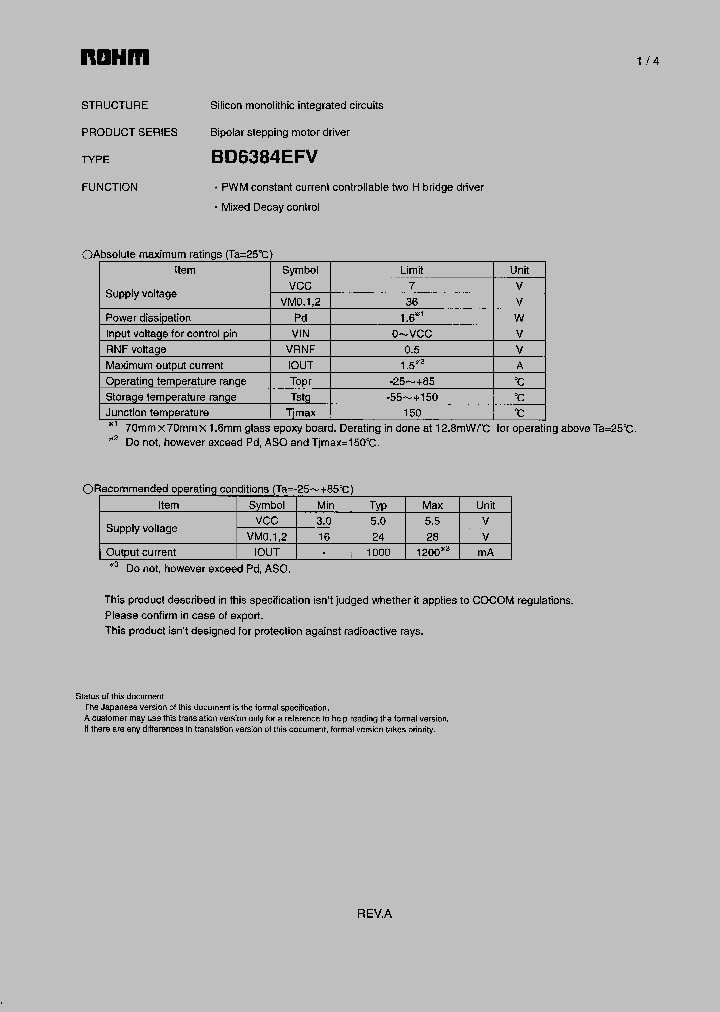 BD6384EFV_2692411.PDF Datasheet
