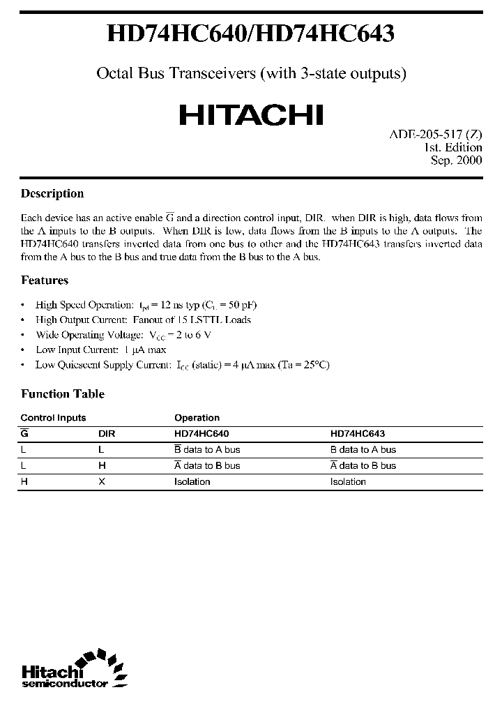 HD74HC640HD74HC643_2692477.PDF Datasheet