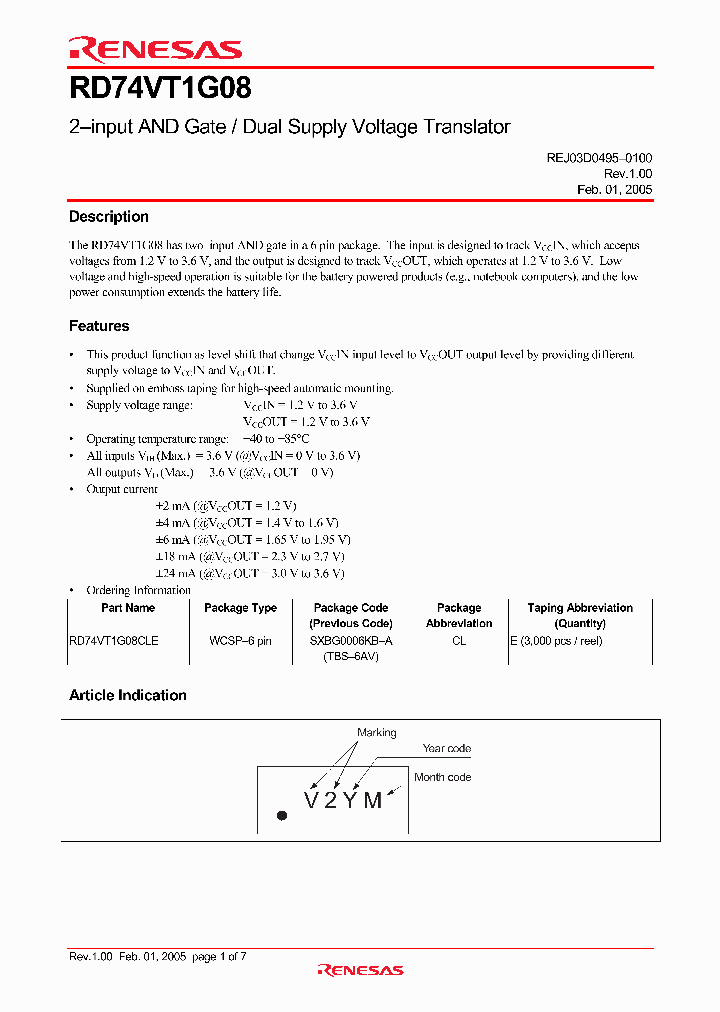 RD74VT1G08_2693354.PDF Datasheet