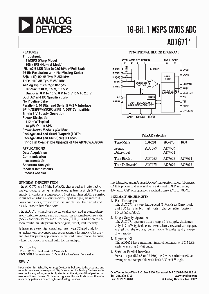 AD7671AST_2693731.PDF Datasheet