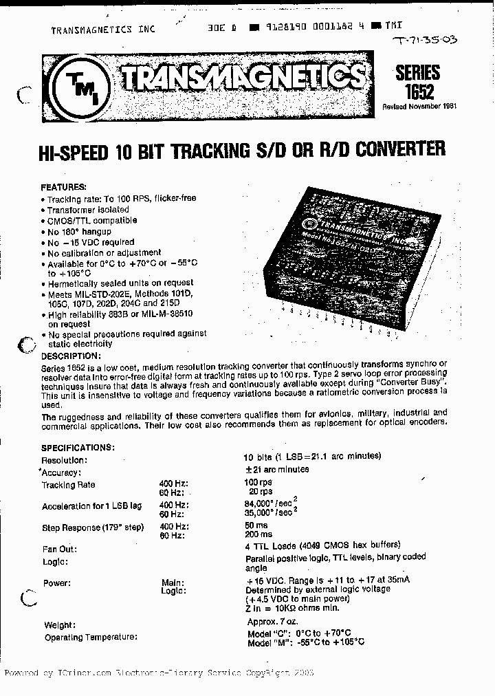 1652C11_2694054.PDF Datasheet