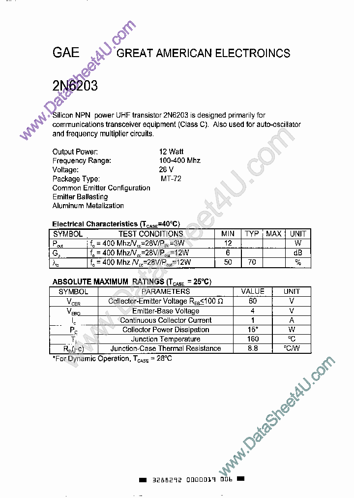 2N6203_2694088.PDF Datasheet