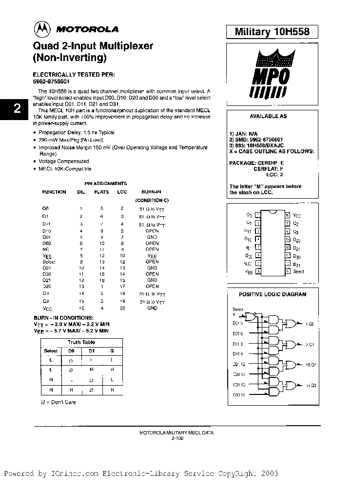 10H558MB2AJC_2694282.PDF Datasheet
