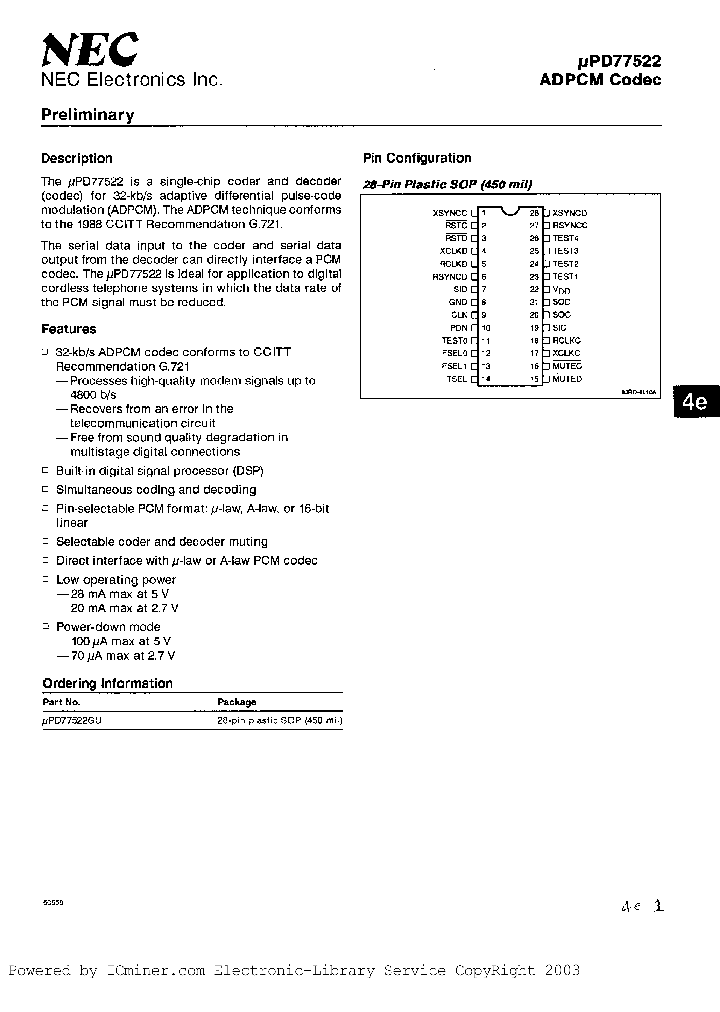 UPD77522GU_2695137.PDF Datasheet