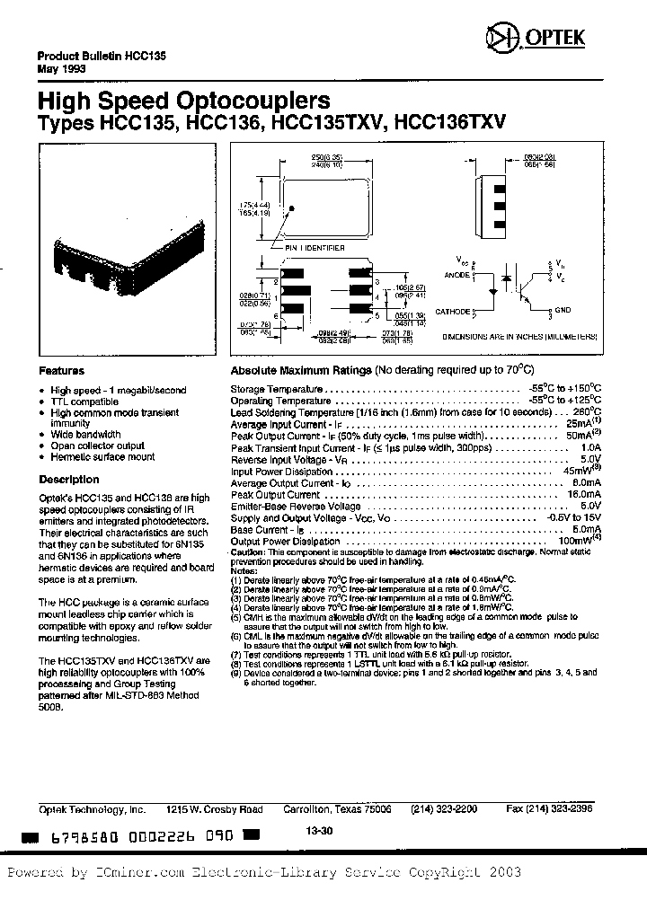 HCC136TXV_2697309.PDF Datasheet