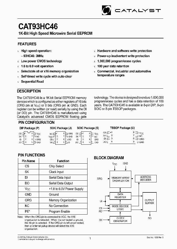 CAT93HC46JE-TE13_2697639.PDF Datasheet