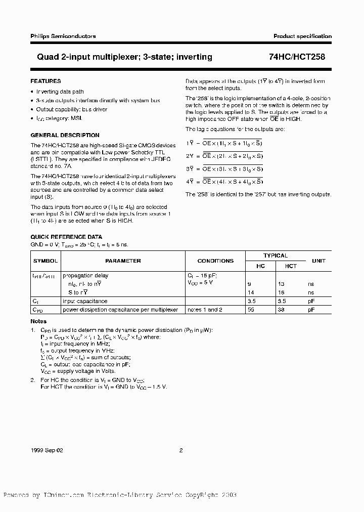 74HC258D-T_2697983.PDF Datasheet
