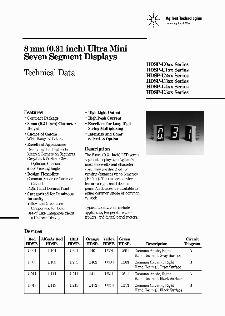 HDSP-U101_2699893.PDF Datasheet