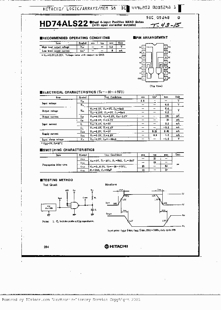 HD74ALS22_2698924.PDF Datasheet