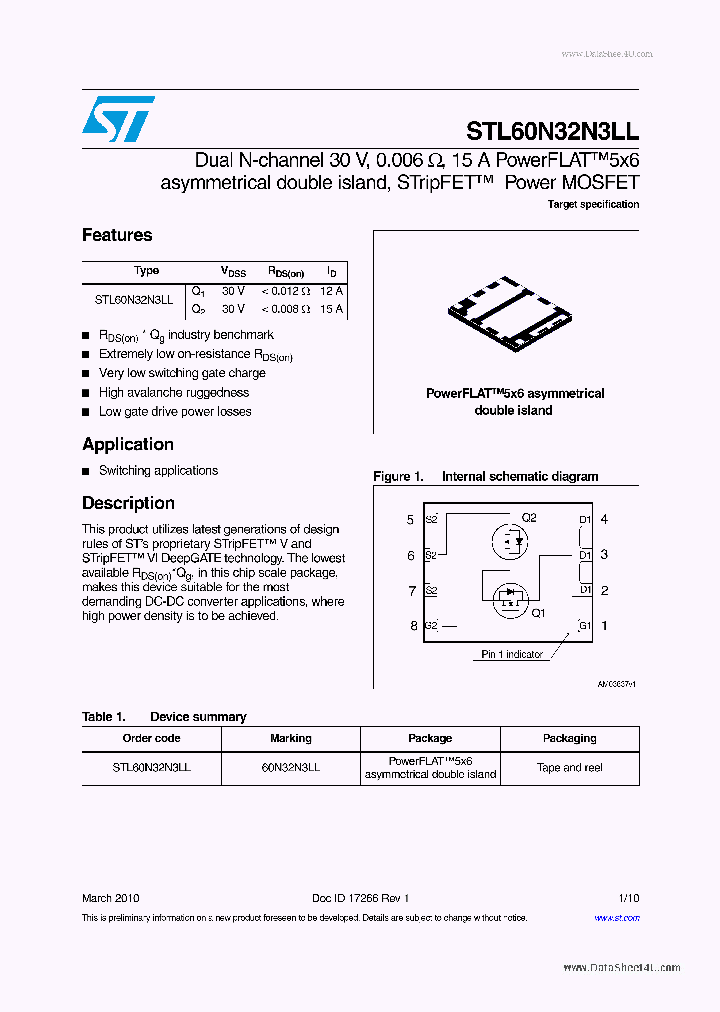 STL60N32N3LL_2700109.PDF Datasheet
