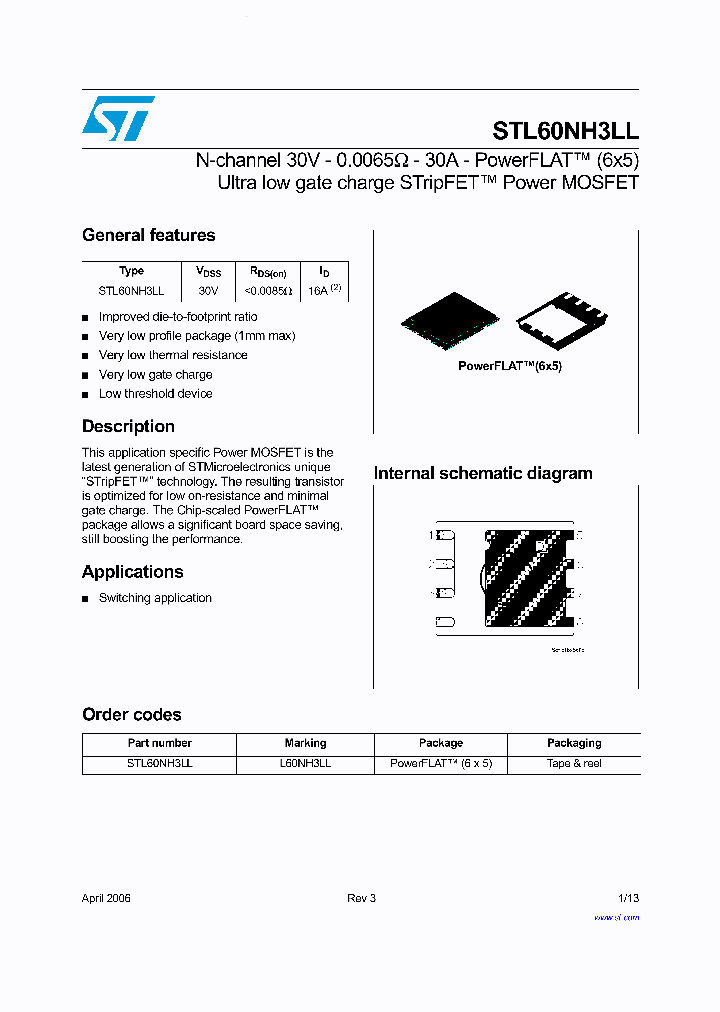 STL60NH3LL_2700110.PDF Datasheet