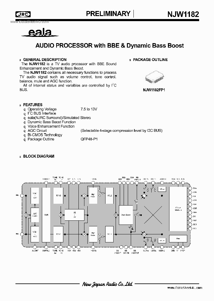 NJW1182_2700360.PDF Datasheet