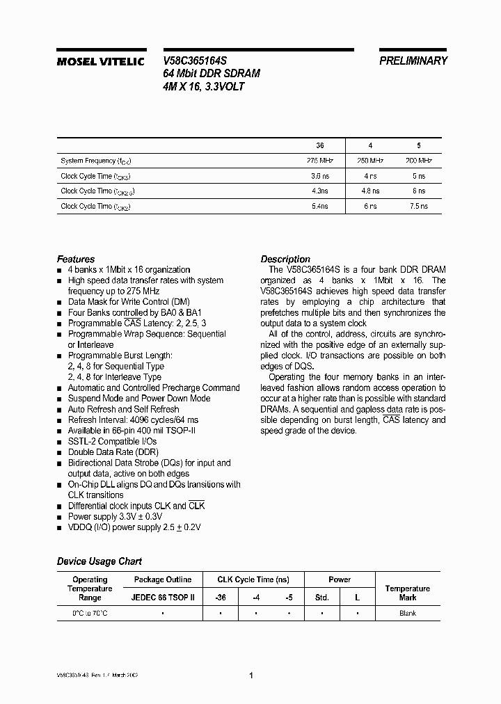 V58C365164S_2700670.PDF Datasheet