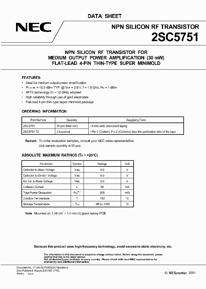 2SC5751-T2_2701269.PDF Datasheet