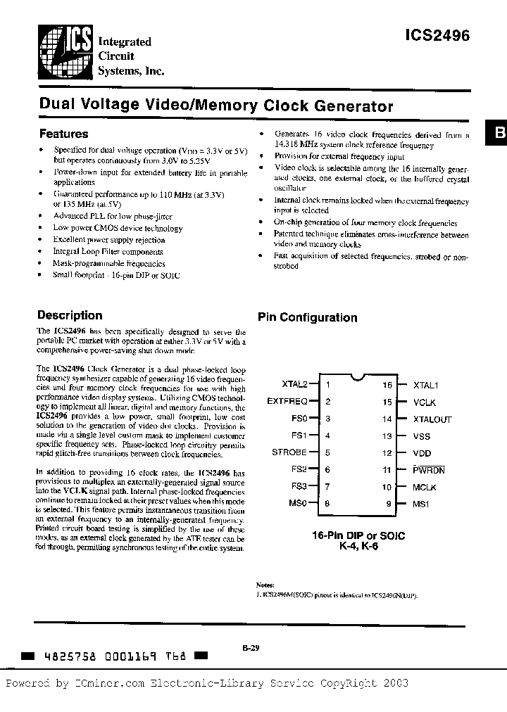 ICS2496N-XXX_2702045.PDF Datasheet