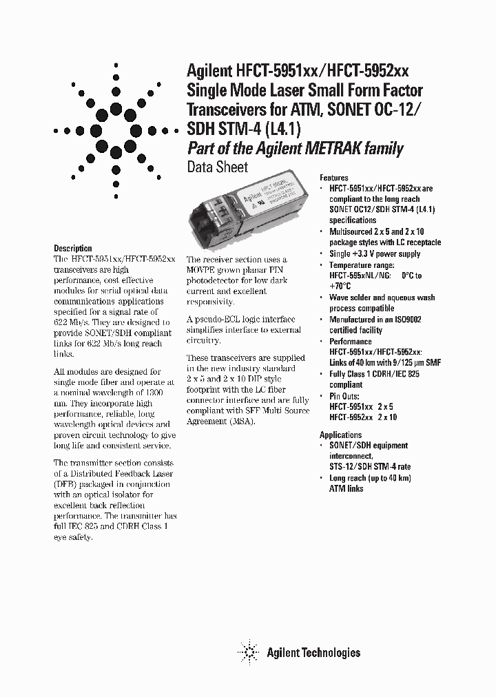 HFCT-5951NG_2702545.PDF Datasheet