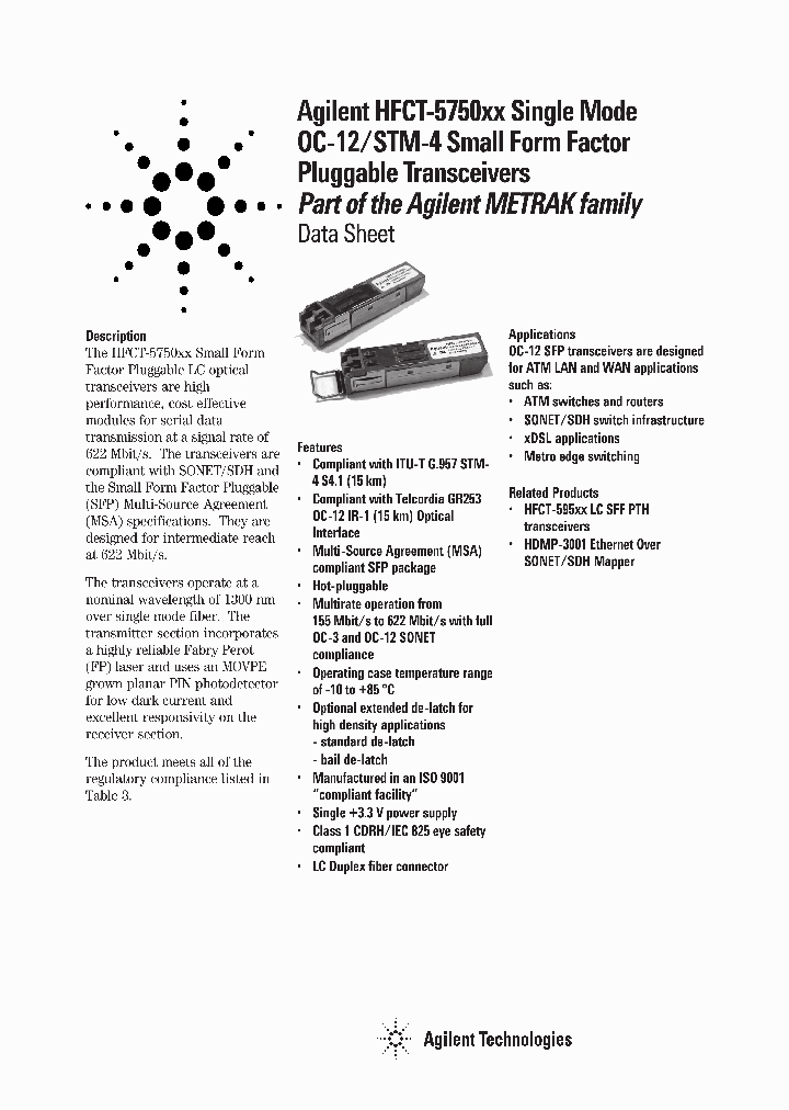 HFCT-5750TP_2702767.PDF Datasheet