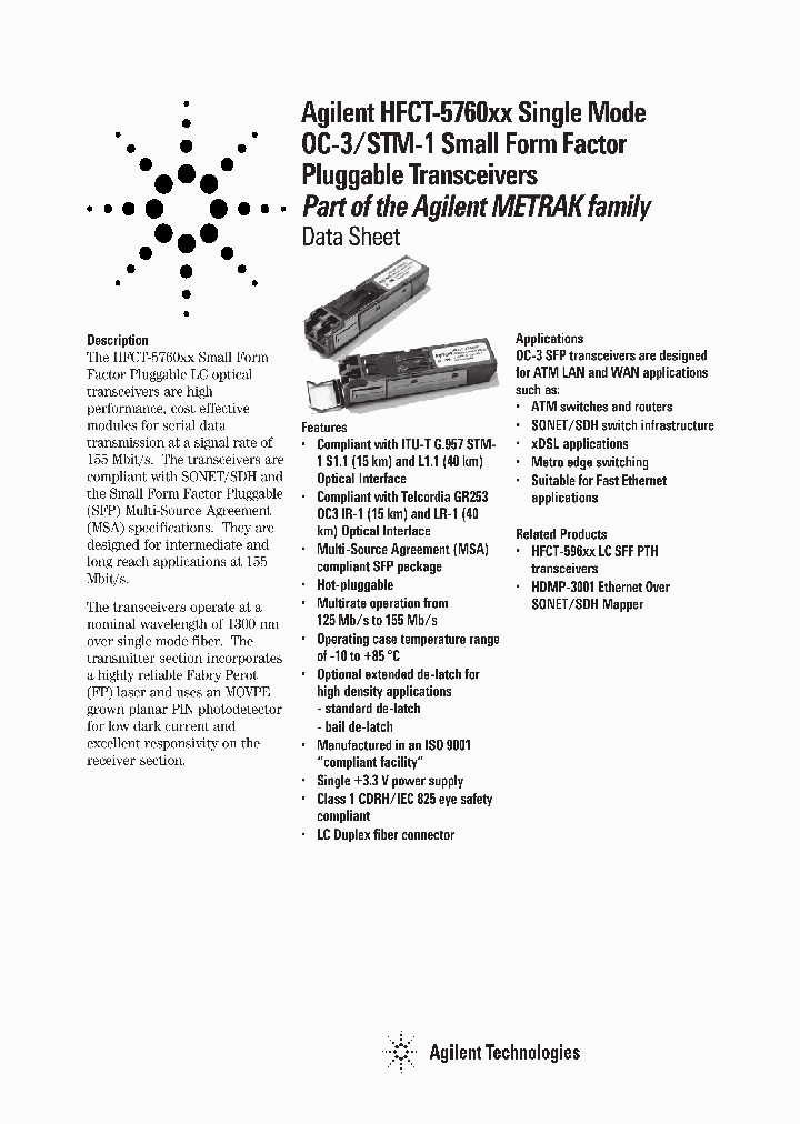 HFCT-5760TP_2702773.PDF Datasheet