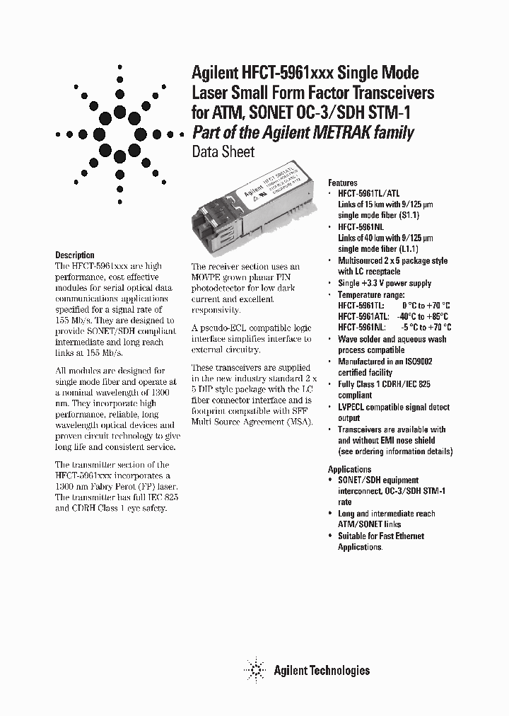 HFCT-5961NG_2702555.PDF Datasheet
