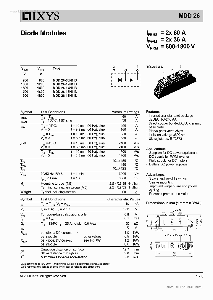 MDD26_2705759.PDF Datasheet