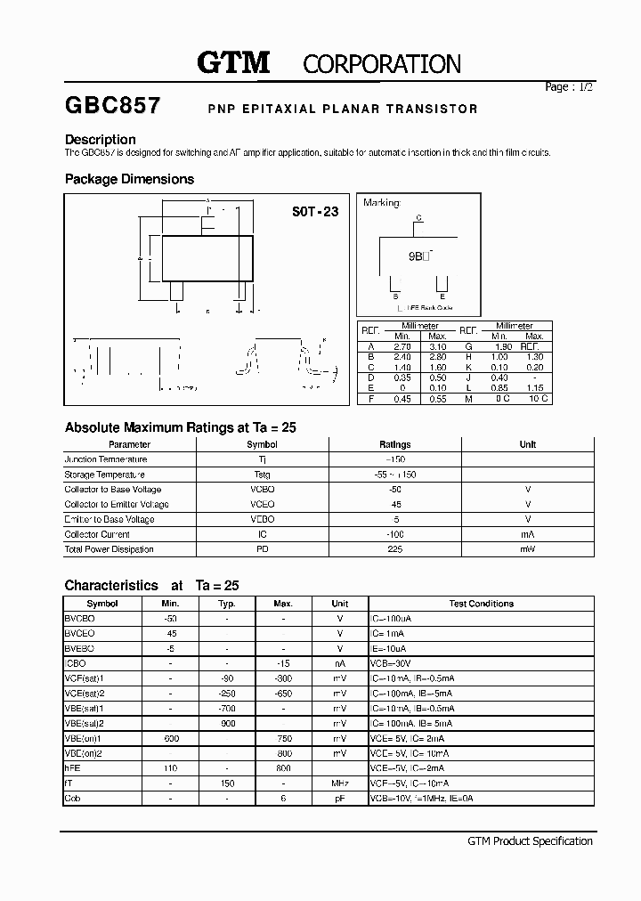 GBC857_2705310.PDF Datasheet