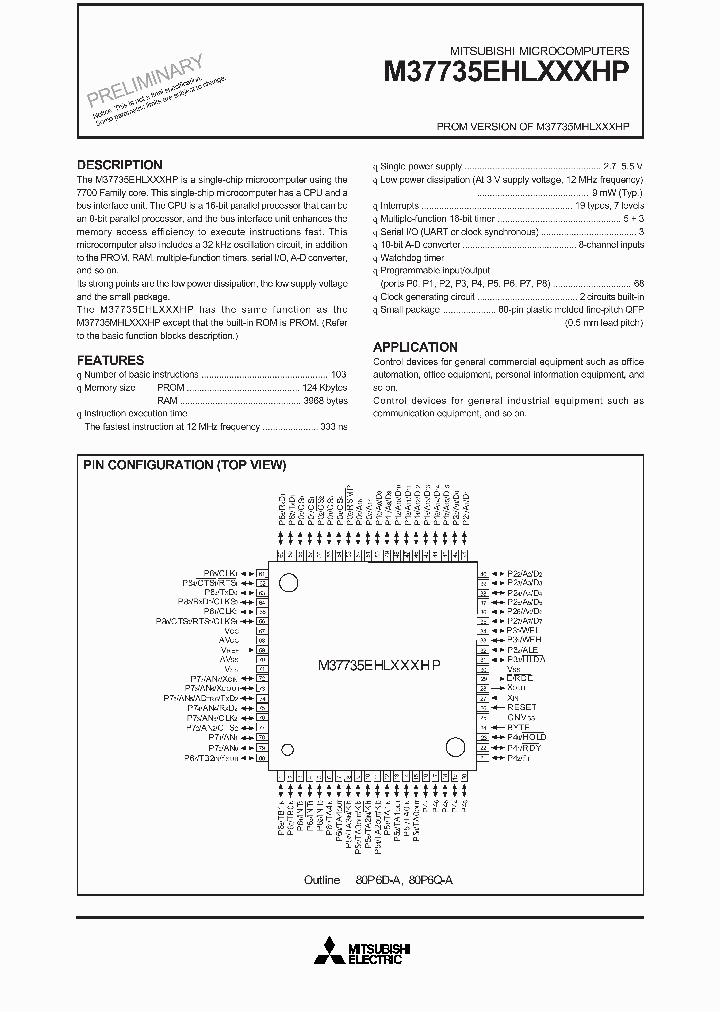 M37735MHL-143HP_2707200.PDF Datasheet
