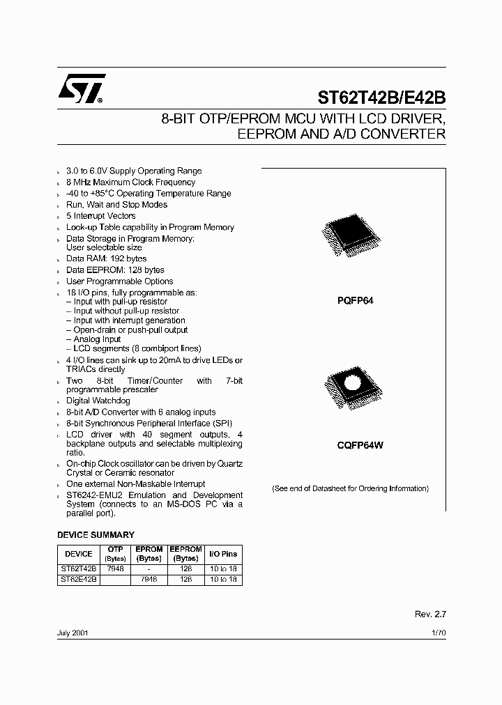 ST6242B_2707987.PDF Datasheet