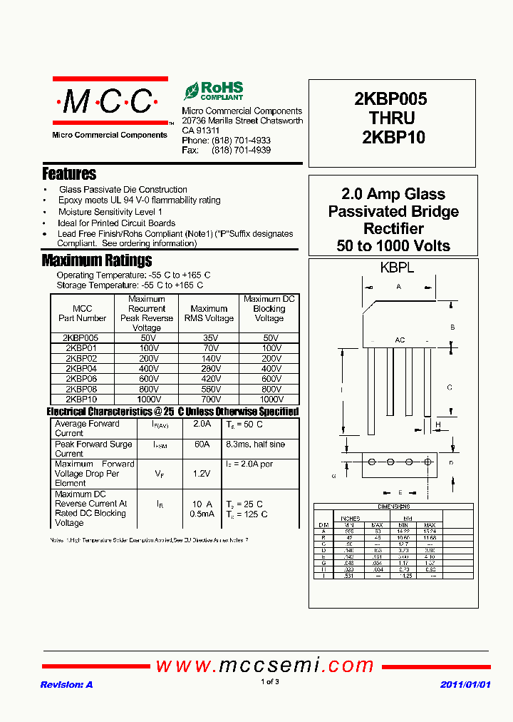 2KBP005_2707927.PDF Datasheet
