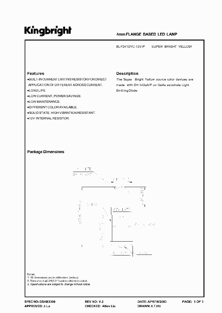 BLF041SYC-12V-P_2709704.PDF Datasheet