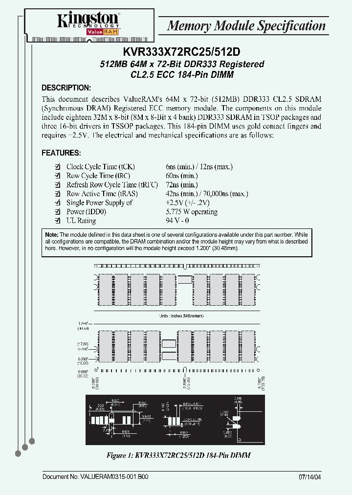 KVR333X72RC25512D_2709030.PDF Datasheet