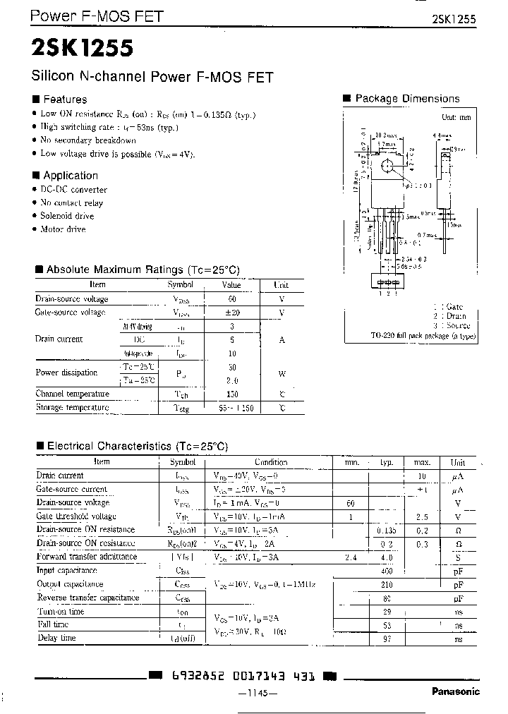 2SK1255_2710327.PDF Datasheet