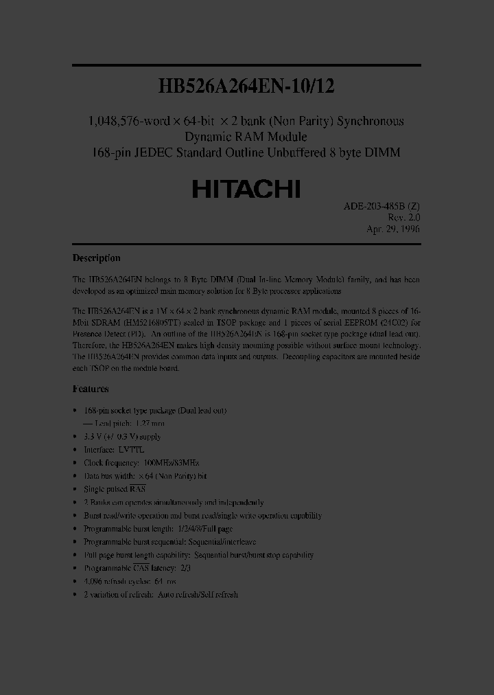 HB526A264EN-10_2710409.PDF Datasheet