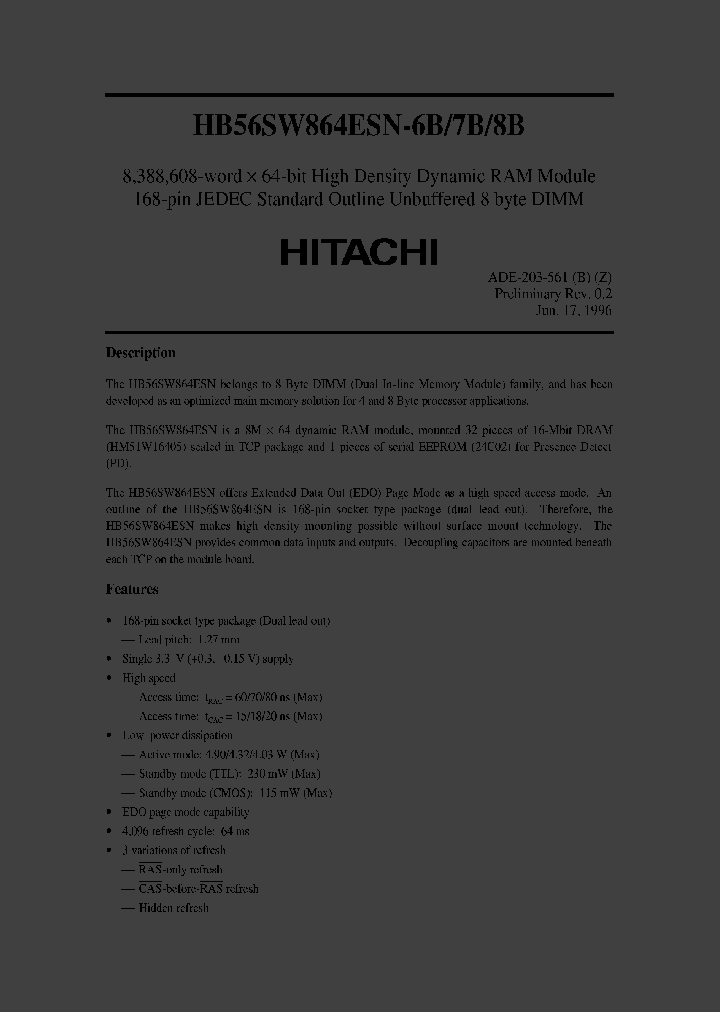 HB56SW864ESN-6B_2710424.PDF Datasheet