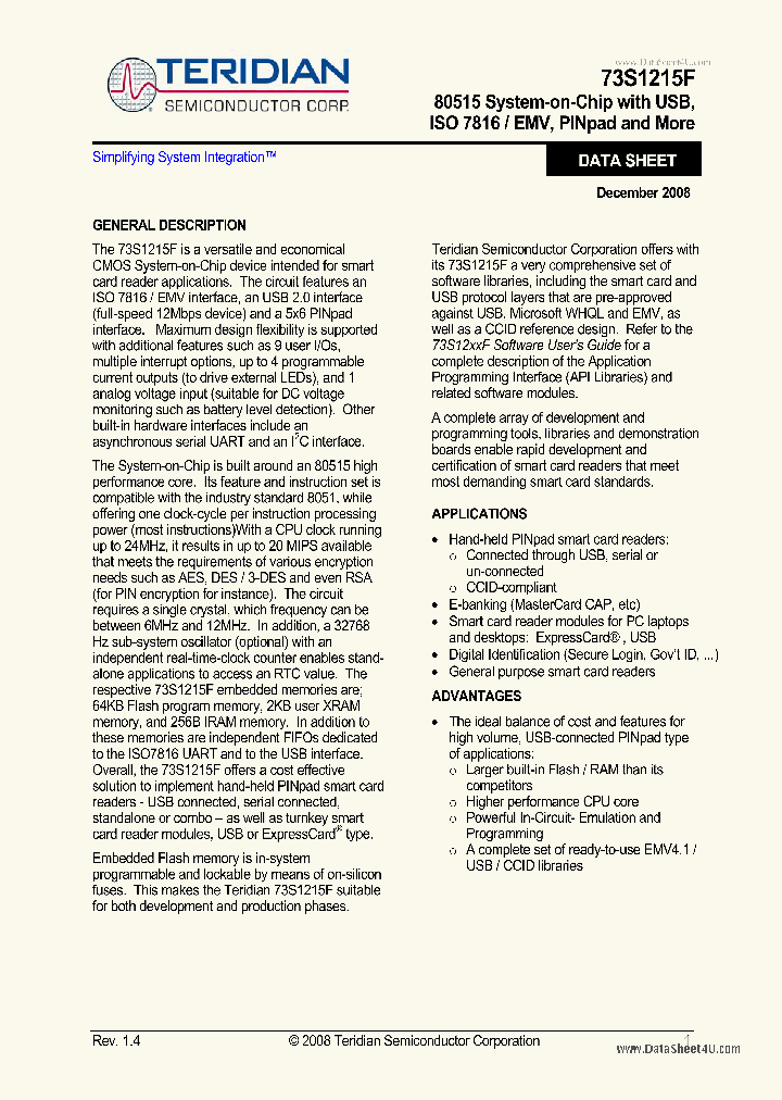 73S1215F_2712896.PDF Datasheet