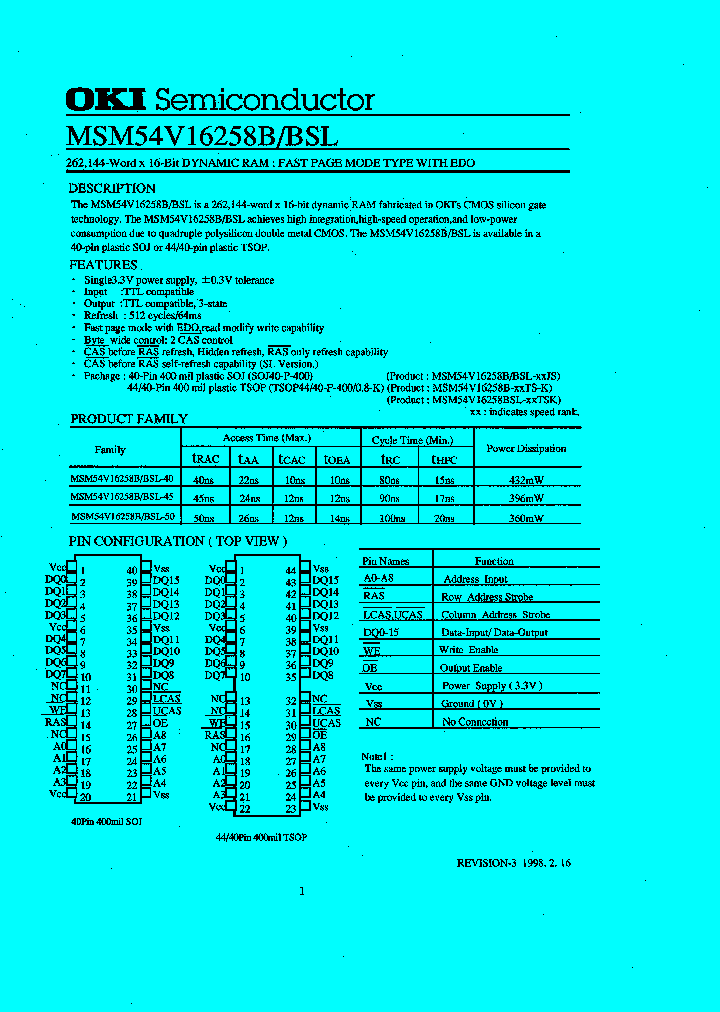 MSM54V16258B_2713221.PDF Datasheet