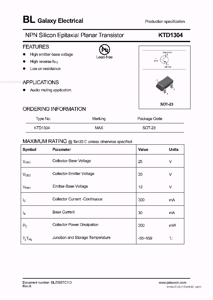 KTD1304_2713951.PDF Datasheet