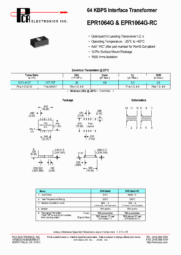 EPR1064G-RC_2713797.PDF Datasheet