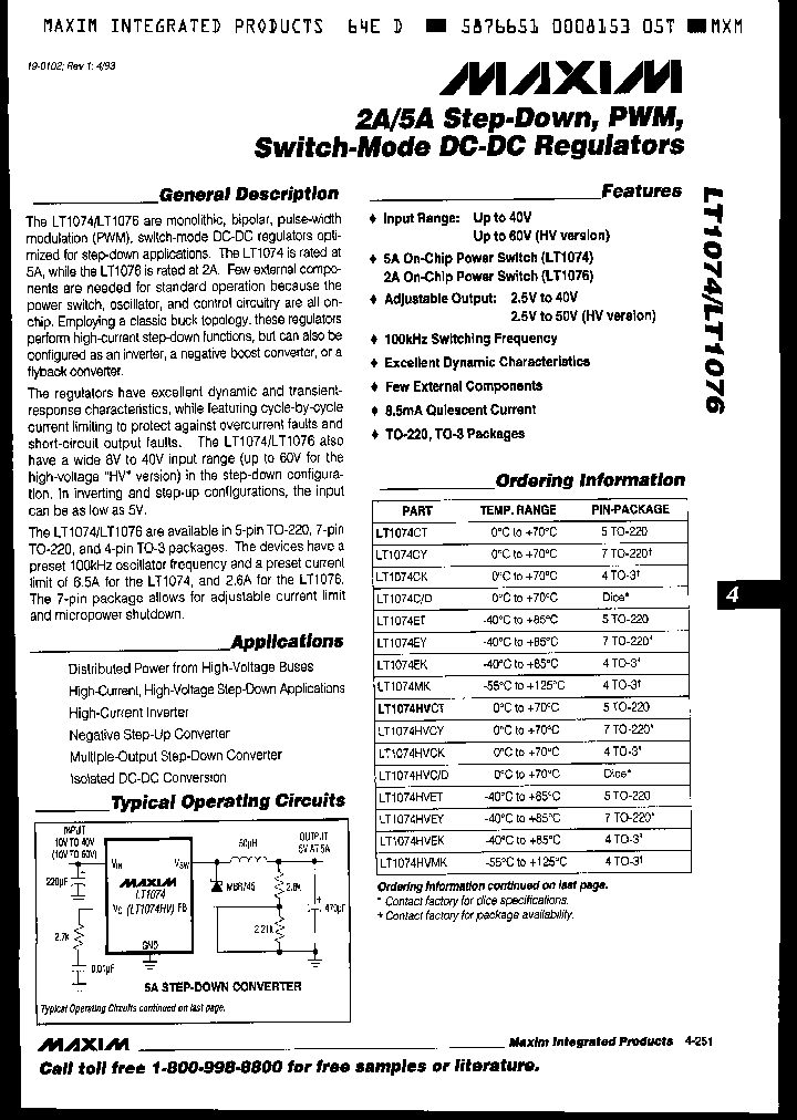 LT1074HVEK_2714232.PDF Datasheet