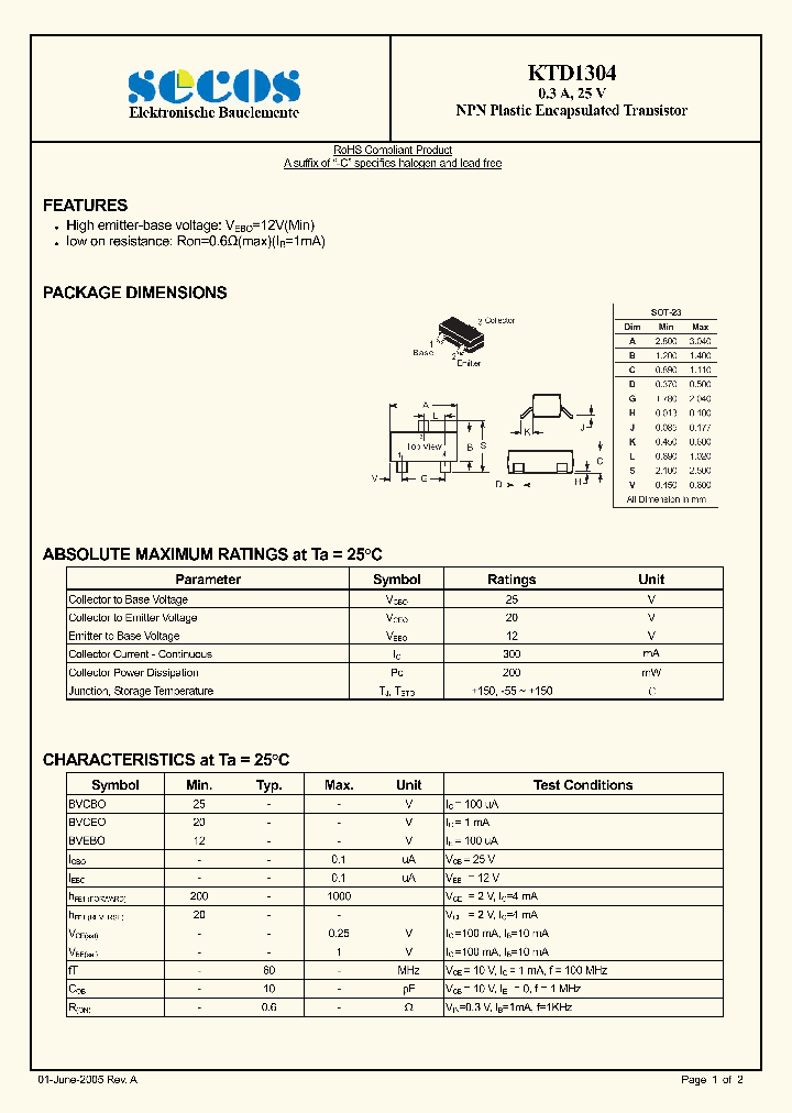 KTD1304_2714057.PDF Datasheet