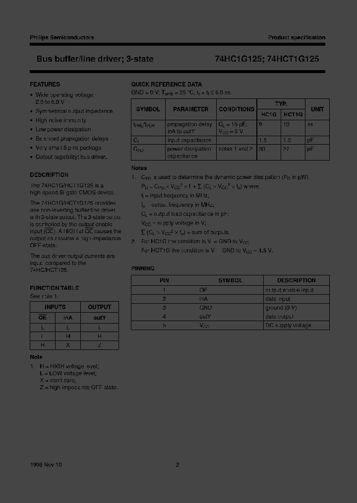 74HC1G125GW-G_2714530.PDF Datasheet