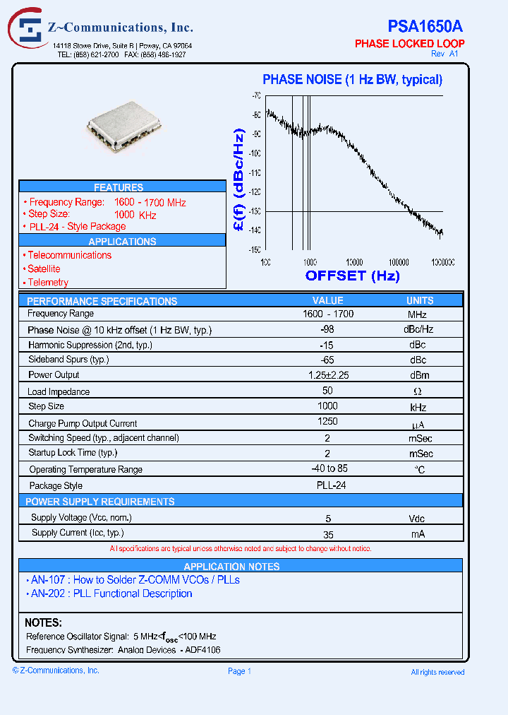 PSA1650A10_2715164.PDF Datasheet