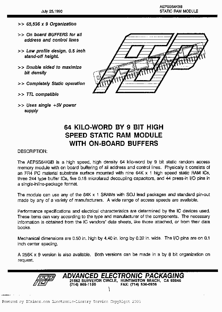AEPSS64K9B-25_2717170.PDF Datasheet